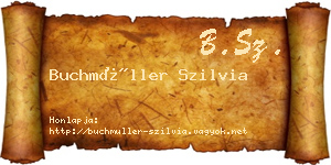 Buchmüller Szilvia névjegykártya