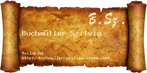 Buchmüller Szilvia névjegykártya
